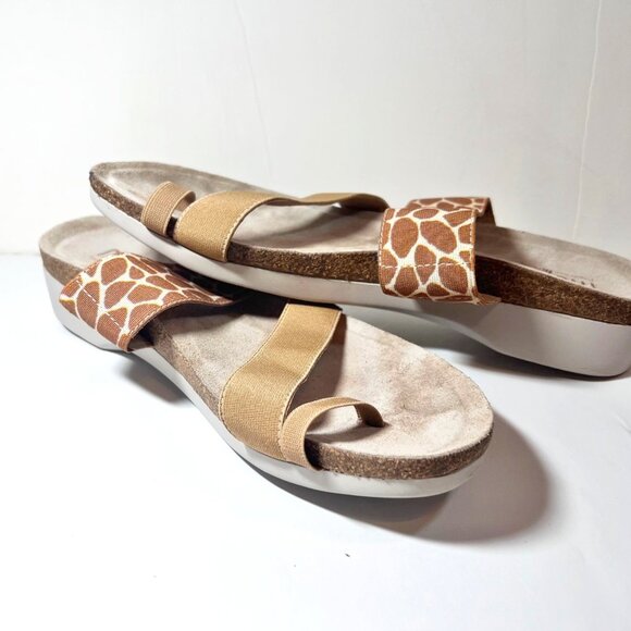 Munko American Walking Wedge Propre Size, Perfect Fit 11 SS-Tan/Giraffe Print - Picture 10 of 16